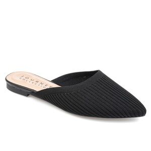 Journee Collection Women's Aniee Knit Mules- Black - Size 7